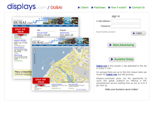Tablet Screenshot of dubai.displays.com